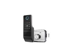 Smart door lock， Fingerprint Gate Lock Tuya WiFi Outdoor TTlock Digital IC Card Rim(Ttlock Lock)