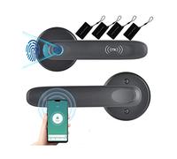Smart Door Lock Intelligent Lock Door Electronic Fingerprint Tuya Automatic Deabolt IC Card Gate Biometric Waterproof Wireless Anti-theft Door Home Office Apartment