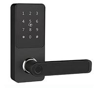 Smart Door Lock, Keyless Entry Lock with Fingerprint, App Control, Keypad, IC Card, Mechanical Key, Bluetooth, Anti-Peeping Function for Home and Office