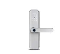 Smart Door Lock Tuya Biometric Fingerprint Smart Door Locker Hotel Keyless Entry Home Handle App Unlock Digital Intelligent Lock Door Home Office Apartment(3585)