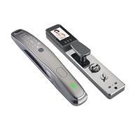 Smart Door Lock, Tuya Electronic Lock Biometrics Fingerprint Smart Door Password 3D Face Recognition Key IC Card Camera(6068-1wthout 3D)