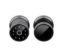 Smart Door Lock, TUYA Fingerprint Doorknob Smart Door Lock Keyless Touch Screen IC Card Password Key Unlock for Office Home Apartment Garage