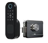 Smart door lock， Tuya WiFi Outdoor Waterproof Double Digital Password Keyless