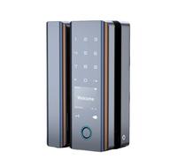 Smart Door Lock, Tuya WIIF Smart Door Lock Finrprint Password Card NFC APP Key Unlock Electronic Lock Feless Fe S Push Sliding Door(Basic lock framed)