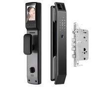 Smart Door Lock with 3D Face Recognition, WiFi, Fingerprint & Passcode Entry, Digital Lock with Camera for Enhanced Home Security