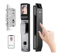 Smart Door Lock with Camera, Keyless Mortise Lock Set, 3D Face Recognition, Fingerprint Access, Includes Lock Body and Cylinder