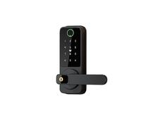 Smart door locks, Fingerprint Smart Lock App Code Card Key Silver Black For Home Office Front Door(Nero)