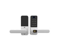 Smart door locks, Fingerprint Smart Lock App Code Card Key Silver Black For Home Office Front Door(Silver)