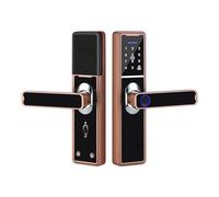Smart door locks, Smart Door Lock Fingerprint Touchscreen Keypad Keyless Entry for Hotels Office Red Black(Rot)