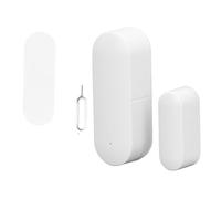Smart Door Window Sensor Detector Voice Control Zigbee Home Security Real Time Monitoring Remote Smartphone Alerts for Home Business Safety ABS White 2 AAA Batteries Not Included