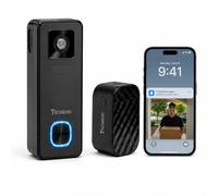 Smart Doorbell PRO: 5 Megapixel QHD Ultra Clear NICHE-grade Video, Wide-angle, 90-day Battery Life, Motion Detector 10m, Night Vision, Weatherproof, Wi-Fi, 2-way Intercom, Smartphone App 24/7 Realtime
