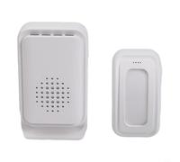 Smart Doorbell Sensor with Vibration Reminder, Color-Coded Light Alerts & Multiple Welcome Sounds, Wireless Electronic Door Chime for Home Security Entrance Monitoring, White