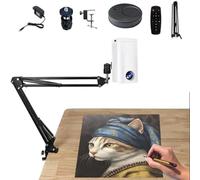 Smart Drawing Projector for Kids, Art Tracing Projector with Remote Control & Stand, Adjustable Size & Angle, Desktop or Wall Projection