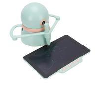 Smart Drawing Robot, ABS Voice Interactive Educational Drawing Machine with USB Cable Montessori Learning Toy with 4 Cards for Kids Gifts