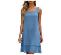 smart Dresses for Ladies Over 60 Sleeved Dress Casual Round Necked Cover Up for Vacation Short Sleeved Casual Skirt smart Dresses Ladies Over 60