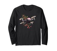 Smart Drone Operator with Mistletoe in Christmas Long Sleeve T-Shirt