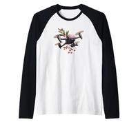 Smart Drone Operator with Mistletoe in Christmas Raglan Baseball Tee