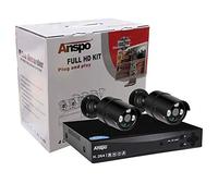 Smart DVR CCTV Camera System, 2x 2MP Weatherproof Security Bullet Camera, Plug and Play, Email Alert with Images, Remote Access, Smart Motion Detection, Built-in 500GB Hard Drive