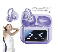 Smart Earbuds - 2.44 Inch ABS PC Wireless Earbuds AI Translation Touch Screen Waterproof Noise Cancelling Clip Earphone | Sports Travel Sleep Trip Audio, Sound