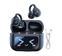 Smart Earbuds - 2.44 Inch PC ABS AI Earphones, Touchscreen Wireless Earplugs, Noise Reduction Device With Waterproof Design | Travel Gym Adventures Outdoor Commute Sleep Earbuds, Sport Clip Portable