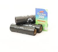 Smart Eco Poo Bags Refill, 4-Piece, black