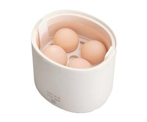 Smart Egg Cooker, Electric Egg Steamer with Holder and Ceramic Bowl, 5 Reservation Mode, for Soft, Medium, Hard Boiled Eggs and Onsen Tamago