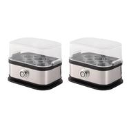 Smart Egg Cooker with Auto Shut, Effortless Egg Cooking with The Ultimate Stainless Steel Egg Cooker Electric, of 6 Eggs, for Hard/Soft/Medium Boiled, Poached, Scrambled