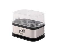 Smart Egg Cooker with Auto Shut, Effortless Egg Cooking with The Ultimate Stainless Steel Egg Cooker Electric, of 6 Eggs, for Hard/Soft/Medium Boiled, Poached, Scrambled