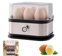Smart Egg Cooker with Auto Shut, Effortless Egg Cooking with The Ultimate Stainless Steel Egg Cooker, One-Touch Operation, Effortless Cleaning, Electric Rapid Egg Boiler (1PCS)