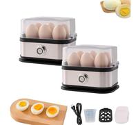 Smart Egg Cooker With Auto Shut Off, Egg Maker With Tray Lid Soft/Medium/Hard Boiled Poached Egg Cookers, Effortless Egg Cooking With The Ultimate Stainless Steel Egg Cooker