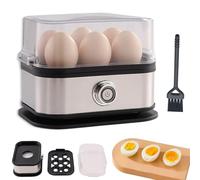 Smart Egg Cooker with Auto Shut Off, Multi-Function Electric Rapid Boiler, Ultimate Stainless Steel Egg Cookers for Hard/Soft/Medium Boiled, Poached (1pc)