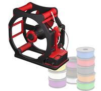 Smart Electric 3d Filament Respooler, Automatic Spool Rewinder With Adjustable Tension, Wrap Neatly Without Tangling For 3d Printing Enthusiasts, Welders & Textile Artists Electric_Red
