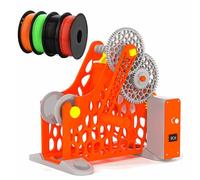 Smart Electric 3d Filament Respooler, Automatic Spool Rewinder With Adjustable Tension, Wrap Neatly Without Tangling For 3d Printing Enthusiasts, Welders & Textile Artists Electric_Orange