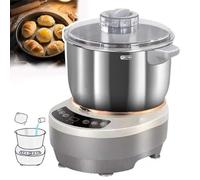 Smart Electric Dough Mixer with 5L or 7L Stainless Steel Bowl, Kneading & Fermentation Control, Quiet 200W Motor, Bread Pizza Dumpling Kitchen Appliance(5L)