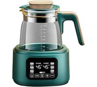 Smart Electric Kettle 1.3L | Quiet Boil & Fast Heating | LED Touch Screen & Temperature Control | 72H Keep Warm | 360° Chassis Heating | Milk Warmer & Tea Pot | Borosilicate Glass (Green,C)