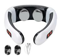 Smart Electric Neck Massager with Heat, 3 Modes, 15 Intensity Levels, Wireless Portable Deep Tissue Massager for Neck and Shoulders