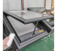 Smart Electric Skylights for House Roof, Roof Lighting Well Window with Remote Control, Sunroom Window, Rain Sensor, Customizable for Attic/Sun Room/Basement/Attic(LxW 60x50cm/23.6x19.7in)