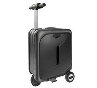 Smart Electric Suitcase, 26L Aluminum Alloy Frame Rideable Suitcase with TSA Lock, Removable Battery, Load 115kg, 13km/H, USB Charging Port, for Adults Travel Storage Case Black 20 inches