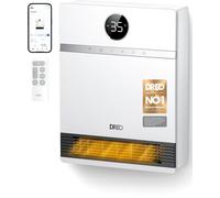 Smart Electric Wall Heater 28dB Silent Ceramic Space Heaters for Home, Low Alexa