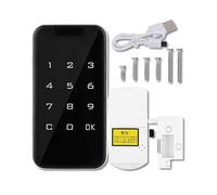 Smart Electronic Password Lock - Touchscreen Keypad, Virtual & Temporary Password, Zinc Alloy Durable, Ideal for File Cabinets & Drawers, Keyless Biometric Security
