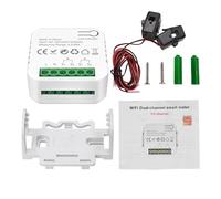 Smart Energy Meter TY Power Consumption Monitor with 2 80A CT Clamp Electricity Statistics Current Transformer Electricity Usage for Detecting Solar Photovoltaic Power Generation