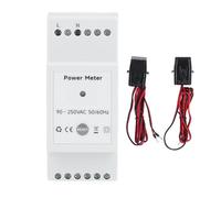 Smart Energy Meter WiFi Single Phase Power Meter with 2 80A Clamp Current Transformer Real Time Monitoring for Solar PV System and Home Electricity Usage 90 AC