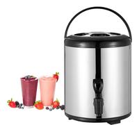 Smart Fast Boil Electric Kettle,Catering Urn,6L/8L/10L/12L Er Warmer Coffee Urn Stainless Steel Hot Water Dispenser With Cover And Spigot,For Hot Wate (Black 8L)