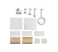 Smart Finger Robot Button Pusher Kit with 5 Interchangeable Tool Heads Adjustable App Control Stable Buffer Block Strong Tape ABS Material White for DIY Automation Device Testing G