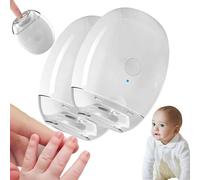 Smart Fingernail Grinder Pro,Electric Nail Grinder,Electric Nail Clippers with Led Light&3 Speeds,Auto Fingernail Cutter and Polishing Trimmer,Low Noise,USB Rechargeable Care Tool for Baby Adult (2PC)