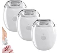 Smart Fingernail Grinder Pro, Universal Automatic Fingernail Grinder, Electric Nail Clippers with LED Light & 3 Speed Settings, Super Quiet Smart Nail Trimmer for Adults, Kids, Baby (3PCS)