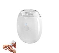 Smart Fingernail Grinder Pro, Universal Electric Nail Trimmer with LED Light, 3 Speed Settings, Auto Gentle Filing, 360° Silent Polishing Trimmer for Adults Elderly Weak Hands (White)