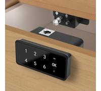 Smart Fingerprint Digital Code Lock, Smart Cupboard Locks, For Cabinet Drawer Wardrobe Shoe Cabinet Gym Locker, Multiple Management Modes(A)