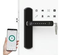 Smart Fingerprint Door Lock with For TUYA Wireless Integration Featuring Fast Recognition and Various Unlocking Methods (C)