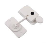 Smart Fingerprint Drawer Lock For Child Protection Punch Free Security On Refrigerator And Cabinet With Fast Type C Charging White Finish(Flat White)